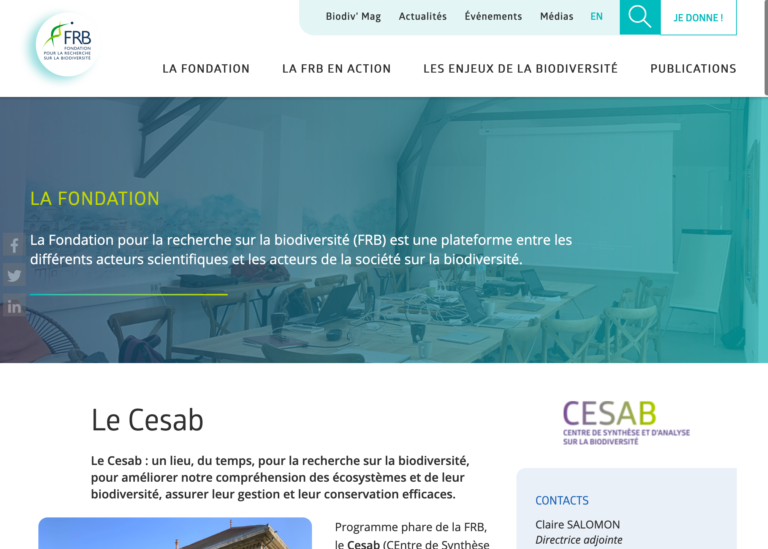 🔻 Ouverture de l’appel à projets de la FRB-Cesab